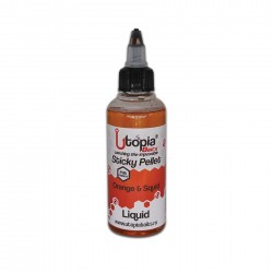 Aditiv Lichid Utopia Baits - Sticky Pellet Liquid Orange & Squid 100ml